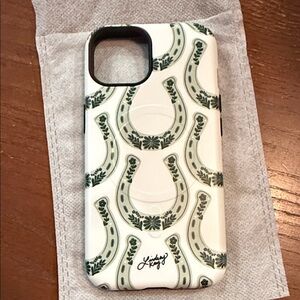 White and Green Phone Lindsay Kay Case iPhone 14